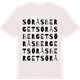 Vintage White t-shirt med Söråsberget ordlek t-shirt