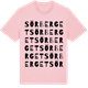Pink Cotton t-shirt med Sörberget ordlek t-shirt
