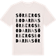 Vintage White t-shirt med Sörbergsbodarna ordlek t-shirt