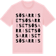 Pink Cotton t-shirt med Sösarriset ordlek t-shirt