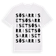 White t-shirt med Sösarriset ordlek t-shirt