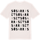 Vintage White t-shirt med Sösarriset ordlek t-shirt