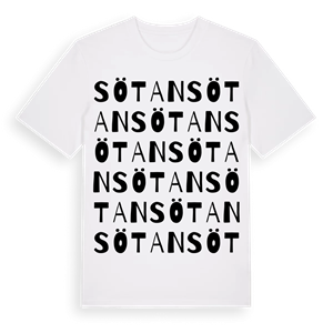 Sötan ordlek t-shirt – ekologisk bomull t-shirt från Pinshirt