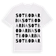 White t-shirt med Sotbodarna ordlek t-shirt