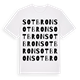 White t-shirt med Sotbron ordlek t-shirt