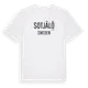White t-shirt med Sotjälô i Sverige t-shirt