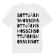 White t-shirt med Sottjärnsmossen ordlek t-shirt