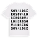 White t-shirt med Sovaldberg ordlek t-shirt