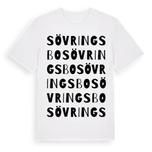 Sövringsbo ordlek t-shirt – ekologisk bomull t-shirt från Pinshirt