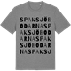 Mid Heather Gray t-shirt med Spaksjöbodarna ordlek t-shirt