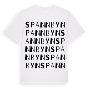 Spannbyn ordlek t-shirt – ekologisk bomull t-shirt från Pinshirt