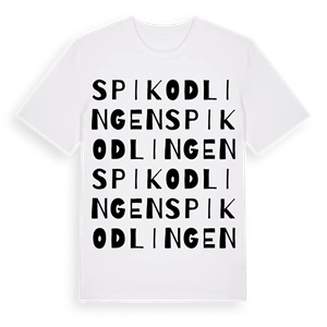 Spikodlingen ordlek t-shirt – ekologisk bomull t-shirt från Pinshirt
