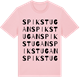 Pink Cotton t-shirt med Spikstugan ordlek t-shirt