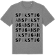 Mid Heather Gray t-shirt med Spikstugan ordlek t-shirt