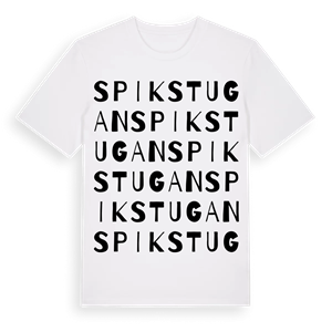 Spikstugan ordlek t-shirt – ekologisk bomull t-shirt från Pinshirt
