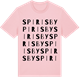 Pink Cotton t-shirt med Spirisby ordlek t-shirt