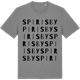 Mid Heather Gray t-shirt med Spirisby ordlek t-shirt