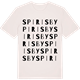 Vintage White t-shirt med Spirisby ordlek t-shirt