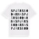 White t-shirt med Spjärsbodarna ordlek t-shirt