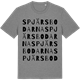 Mid Heather Gray t-shirt med Spjärsbodarna ordlek t-shirt