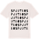 Vintage White t-shirt med Spjutbo ordlek t-shirt