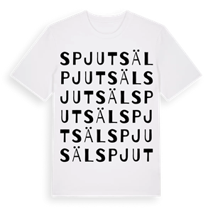 Spjutsäl ordlek t-shirt – ekologisk bomull t-shirt från Pinshirt