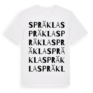 Spräkla ordlek t-shirt – ekologisk bomull t-shirt från Pinshirt