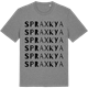 Mid Heather Gray t-shirt med Spraxkya ordlek t-shirt