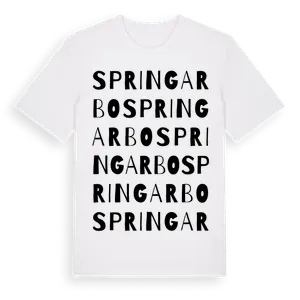 Springarbo ordlek t-shirt – ekologisk bomull t-shirt från Pinshirt
