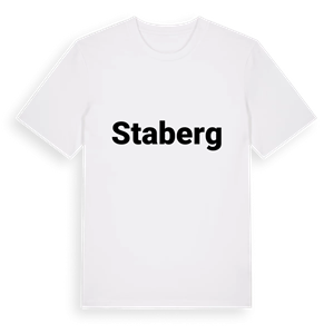 Staberg fetstil t-shirt – ekologisk bomull t-shirt från Pinshirt