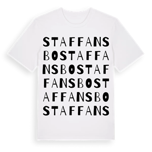 Staffansbo ordlek t-shirt – ekologisk bomull t-shirt från Pinshirt