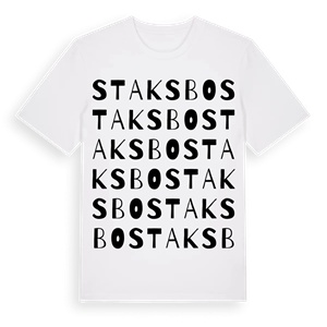 Staksbo ordlek t-shirt – ekologisk bomull t-shirt från Pinshirt