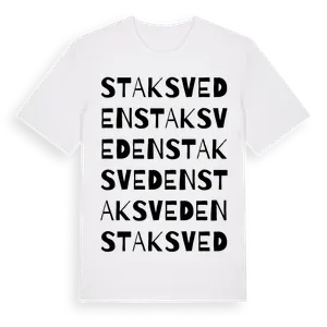 Staksveden ordlek t-shirt – ekologisk bomull t-shirt från Pinshirt