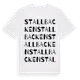 White t-shirt med Stallbacken ordlek t-shirt