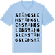 Blue Soul t-shirt med Stängslen ordlek t-shirt