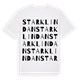 White t-shirt med Starklindan ordlek t-shirt