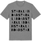 Mid Heather Gray t-shirt med Starklindan ordlek t-shirt
