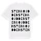 Stenboudden ordlek t-shirt