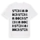 White t-shirt med Stenboudden ordlek t-shirt