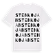 Stenkojan ordlek t-shirt