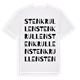 Stenkrullen ordlek t-shirt