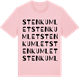 Pink Cotton t-shirt med Stenkumlet ordlek t-shirt