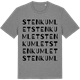 Mid Heather Gray t-shirt med Stenkumlet ordlek t-shirt