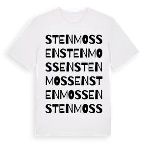 Stenmossen ordlek t-shirt – ekologisk bomull t-shirt från Pinshirt