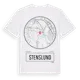 White t-shirt med Stenslund t-shirt