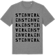 Mid Heather Gray t-shirt med Stenverken ordlek t-shirt