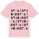 Pink Cotton t-shirt med Stikåstugan ordlek t-shirt