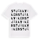 White t-shirt med Stjälkviken ordlek t-shirt