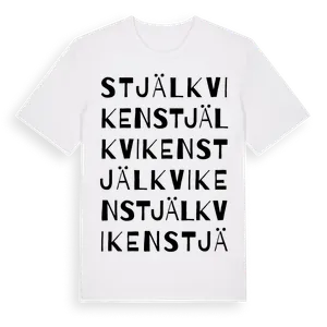 Stjälkviken ordlek t-shirt – ekologisk bomull t-shirt från Pinshirt