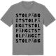 Mid Heather Gray t-shirt med Stolpänget ordlek t-shirt
